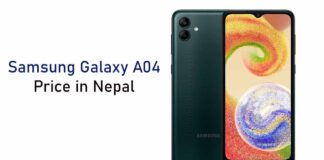 Samsung Galaxy A04 in Nepal