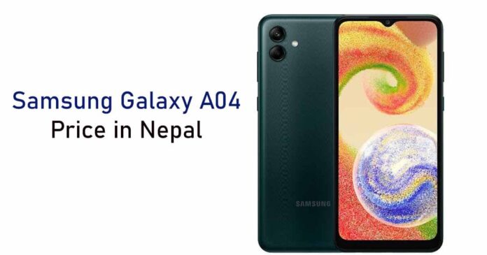 Samsung Galaxy A04 in Nepal